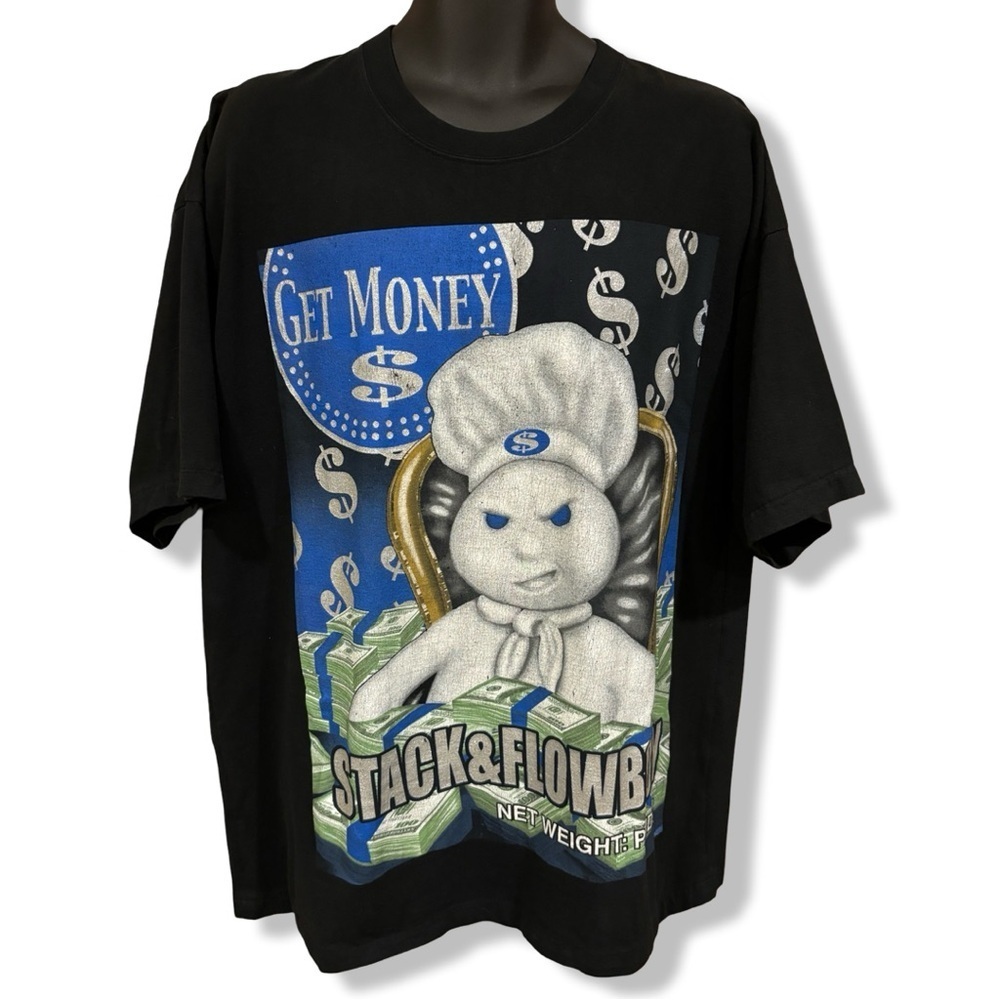 Vintage Y2K Gangster Pillsbury DoughBoy T-Shirt